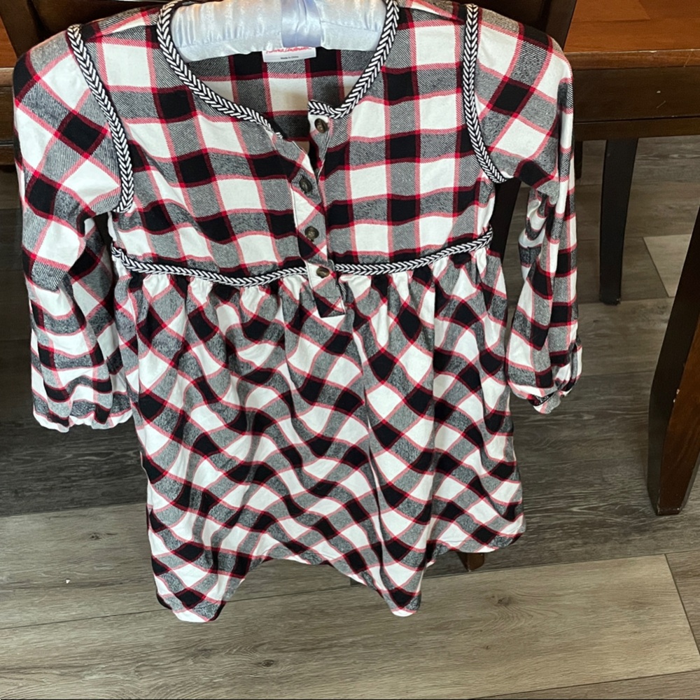 Hanna Andersson Red and Black Plaid Dress